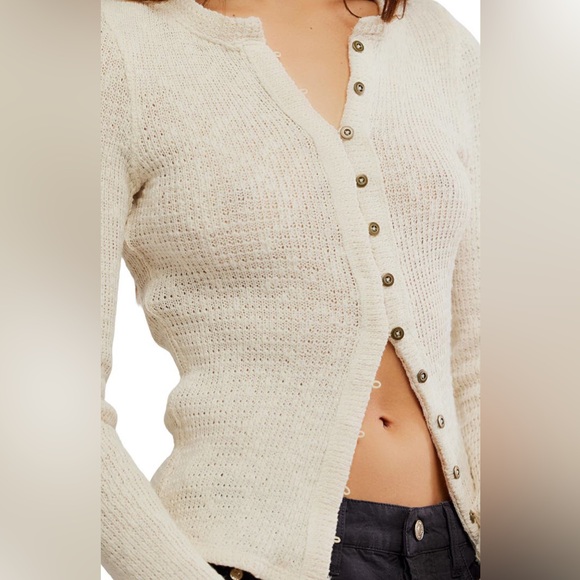 NWOT It's On rib cardigan by We The Free from Free People in size XL - Picture 9 of 10